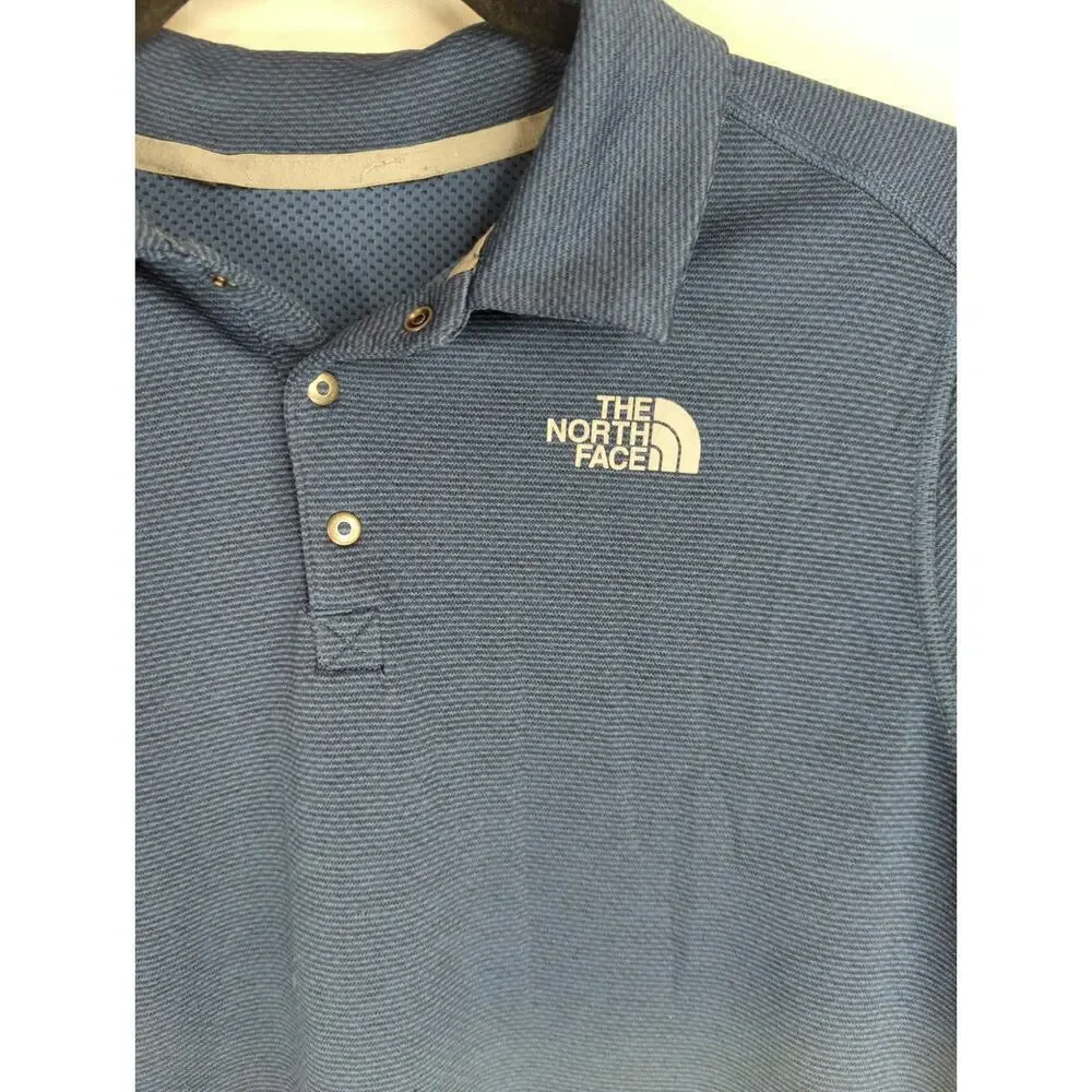 The North Face Men's Solid Short Sleeve Polo‎ Shirts Navy Blue Size Small
